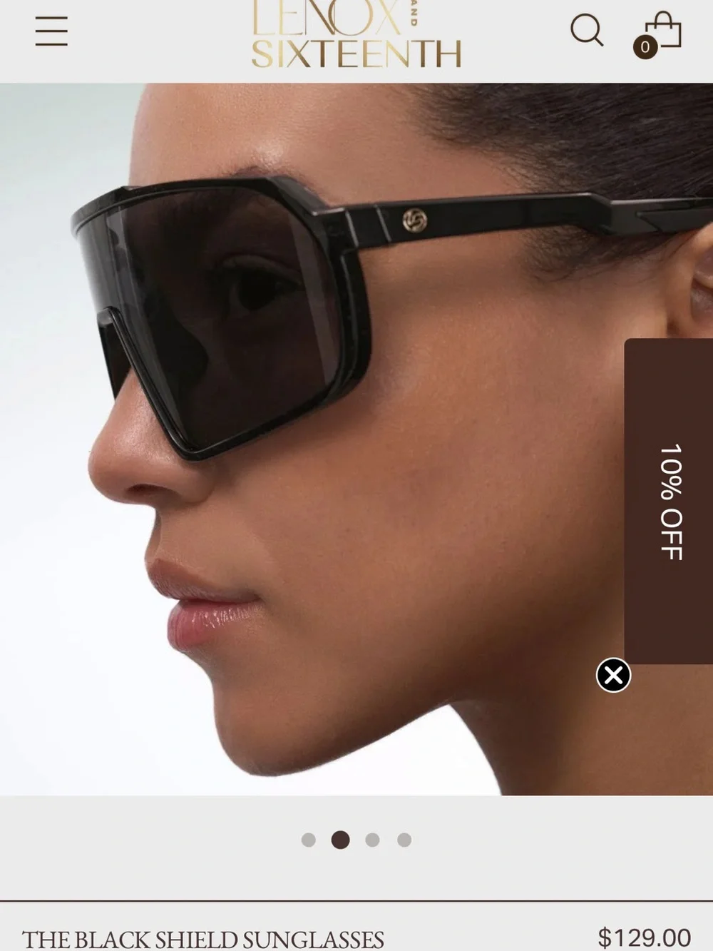 New The Shield black  Sunglasses Lenox and sixteenth